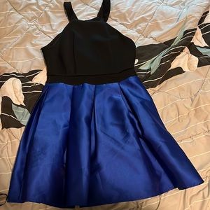 Black/Blue Macy’s A-line cocktail dress size 7